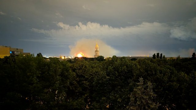 Пожежа Успенського собору внаслідок обстрілу в ніч на 15 червня 2026 року