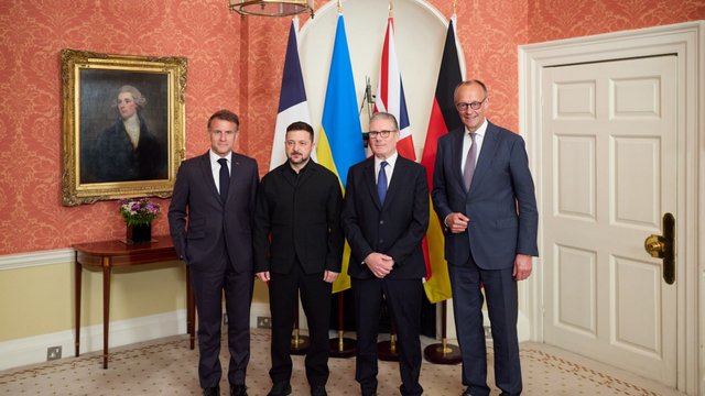 Зеленський, Стармер, Макрон і Мерц у спільній заяві погодили ключові параметри можливого перемир'я: припинення вогню, лінія фронту як основа переговорів і гарантії безпеки