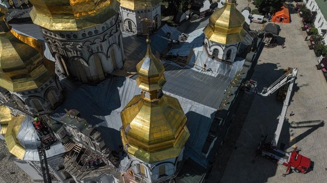 Zelenskyy: conservation work on Kyiv-Pechersk Lavra Dormition Cathedral completed