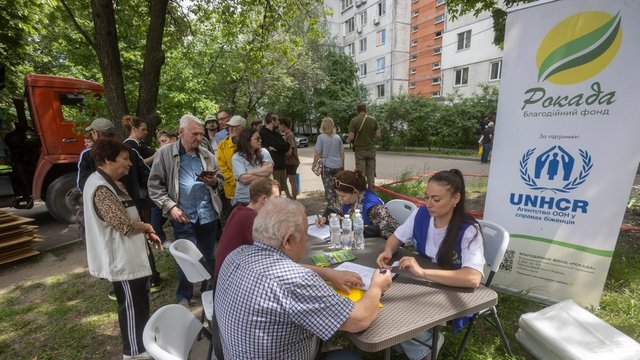 Наслідки нічного обстрілу. Просп. Европейського союзу 64, Київ, 02.06.2026