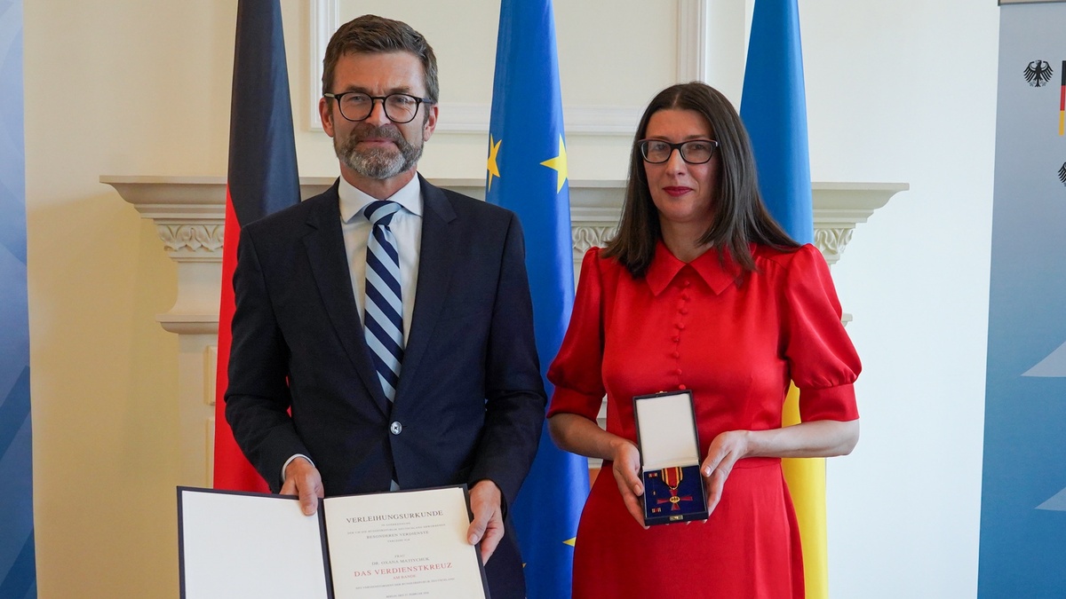 Українська філологиня Матійчук отримала від президента Німеч