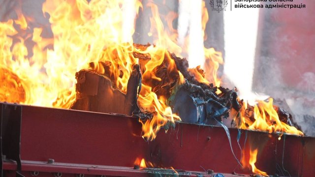 У Запоріжжі через російський обстріл пошкоджений логістичний термінал – ОВА