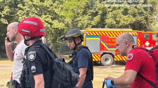 URCS assists victims after enemy strike on Zaporizhia