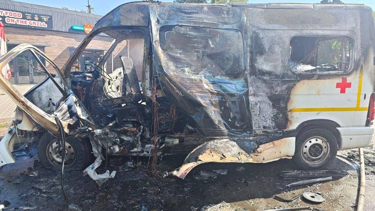Russian drone destroys URCS vehicle