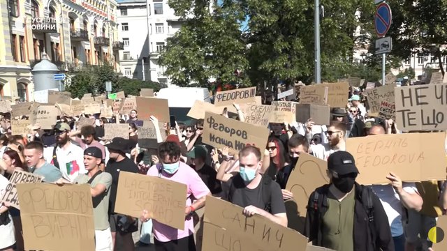 Kyiv protesters demand Fedorov's reinstatement after sacking