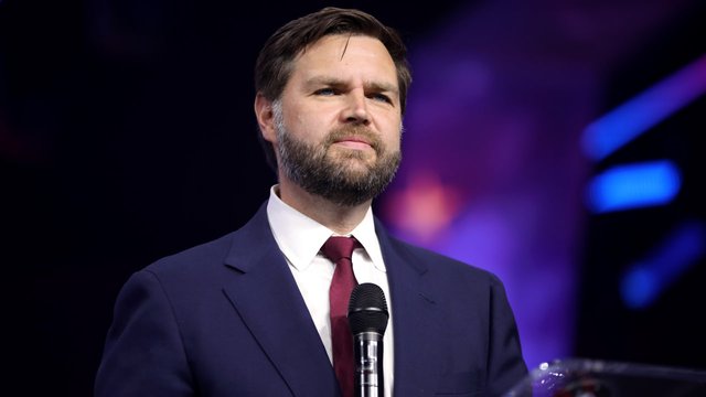J. D. Vance at Huntington Place in Detroit, Michigan. 16 June 2024