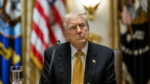 President Donald Trump in the Cabinet Room