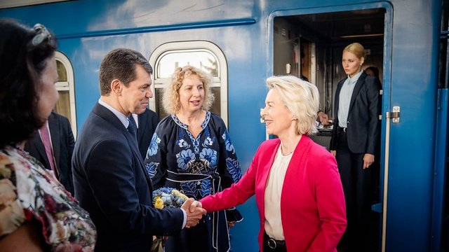 Фон дер Ляєн прибула до Києва з візитом та анонсувала нові ініціативи щодо інтеграції оборонних галузей України та ЄС