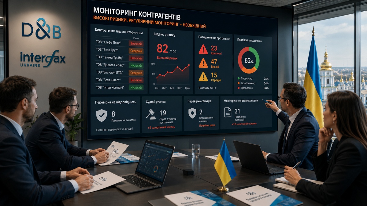 Regular monitoring of counterparties is becoming necessary for Ukrainian companies in a period of high risks — D&B