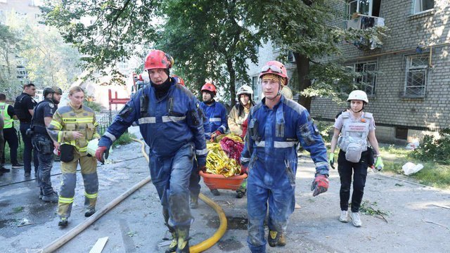 URCS eliminates consequences of Russian air attack on Kyiv