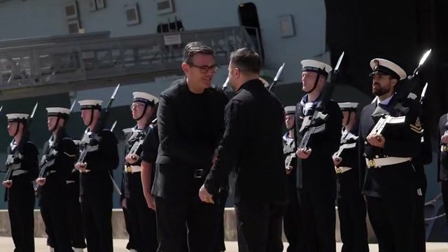 Зеленский и Бернем встретились с участниками учений Sea Breeze