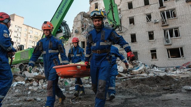 Search operations in destroyed nine-story building complete in Darnytsky district of Kyiv