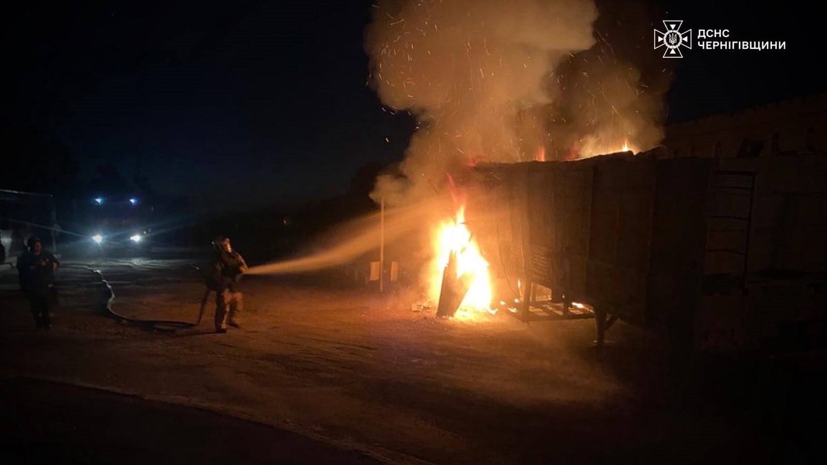 Russia shells Novhorod-Siversky several times, injures civilian woman