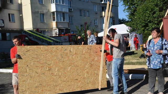 URCS opens aid station for victims of Russian airstrike in Smila