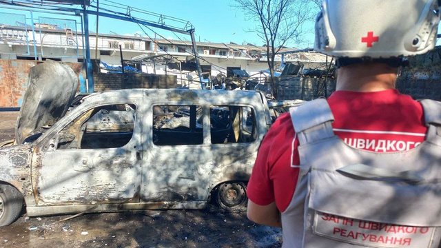 УЧХ допомагав ліквідувати наслідки російської атаки БпЛА у Запоріжжі