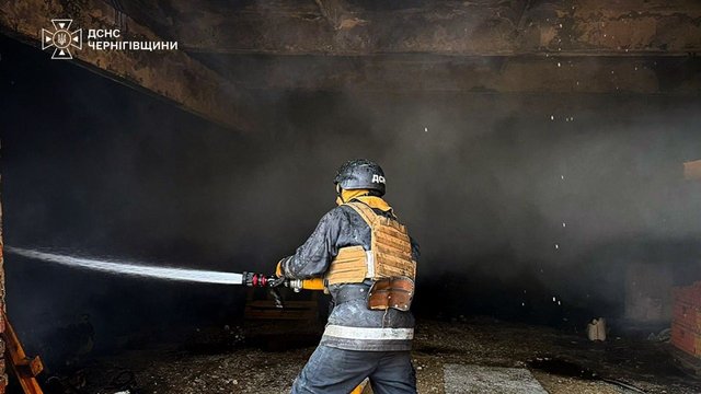 Russians massively attack Chernihiv region energy facility with drones overnight
