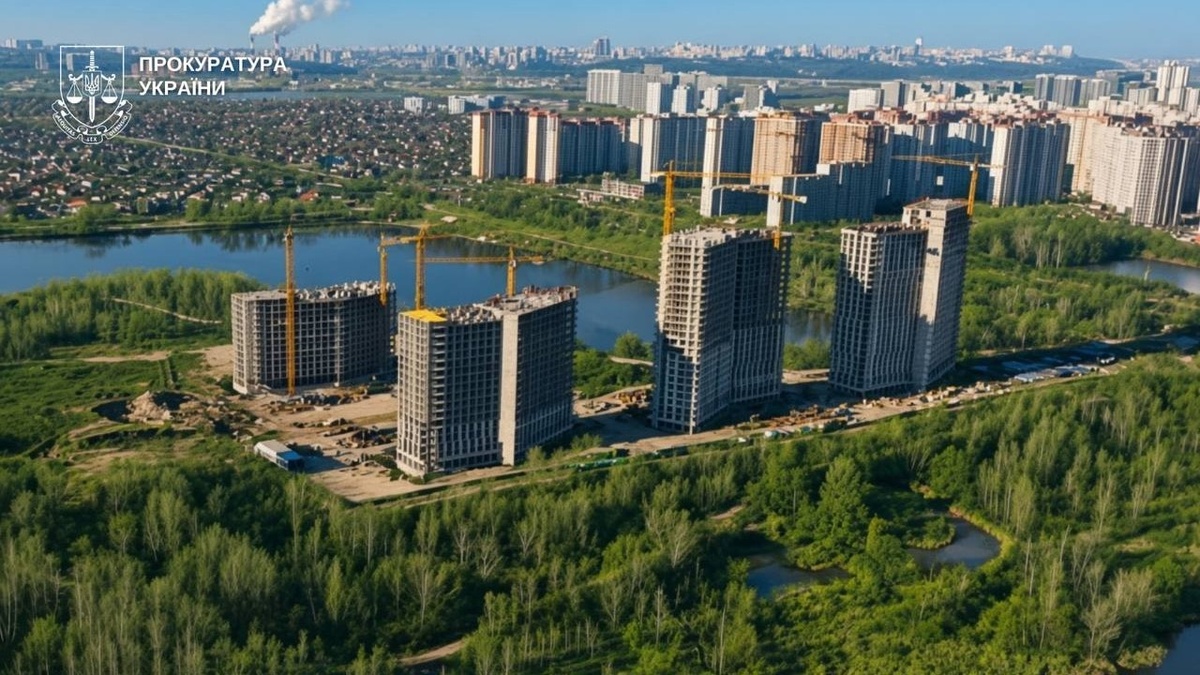 Prosecutor General's Office reports developer repaid UAH 132 mln in taxes, posting photos of Tiahle and Nebrezh lakes
