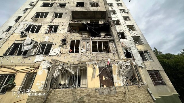 ГСЧС: В результате атаки РФ на Одесскую область пострадали 24 человека