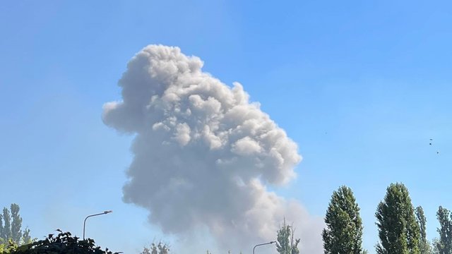 Повторная детонация произошла на месте падения дрона в Днепровском районе Киева