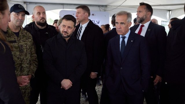 Зеленський і Карні оглянули українсько-канадські оборонні розробки: 30% вироблених дронів передадуть ЗСУ – Офіс президента