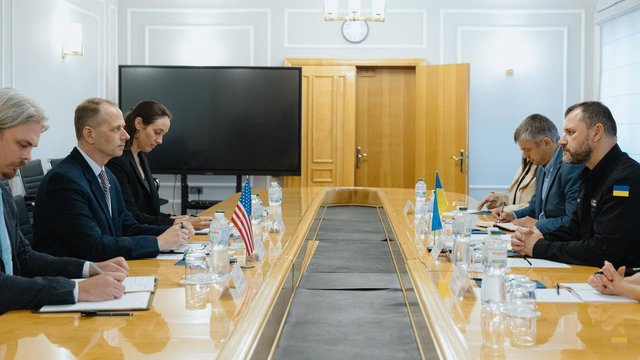 NSDC Secretary discusses air defense reinforcement, sanctions against Russia, Drone Deal with US Chargé d'Affaires