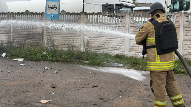 Russia strikes Zhytomyr region gas station for second time