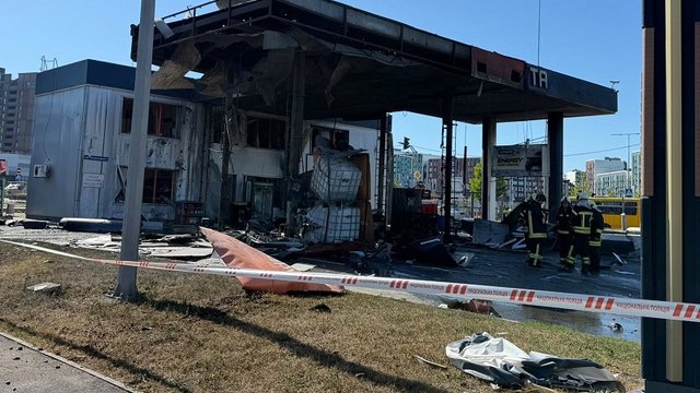 "Укрнафта" подтвердила удар БПЛА по своей АЗС в Киеве, опровергла наличие пострадавших среди персонала и гостей