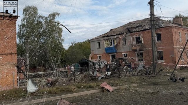 Шесть пострадавших в Сумах после атаки врага, двое из них тяжело ранены – власти